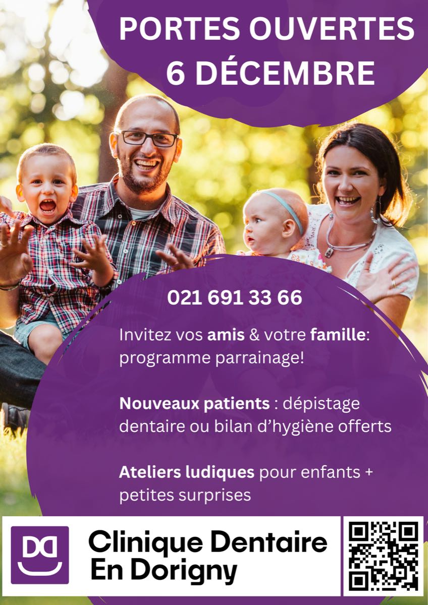 Portes Ouvertes du 6 décembre à la clinique dentaire