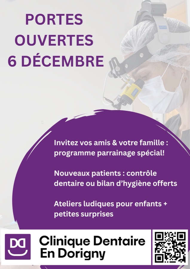 Invitation Portes Ouvertes à la Clinique Dentaire de Dorigny